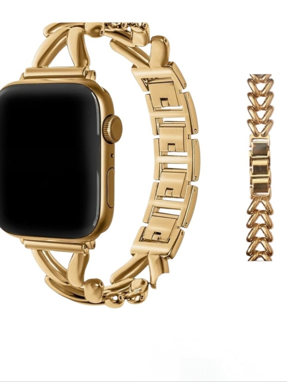 Nwt Apple Watch Stainless Steel Gold Link Bracelet Replacement Band